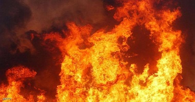 حريق مدمر في معرض موبيليات في عقار من 12 دور بالهرم