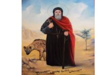 وصول جسد القديس يحنس القصير إلى برية شيهيت