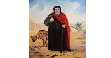 وصول جسد القديس يحنس القصير إلى برية شيهيت